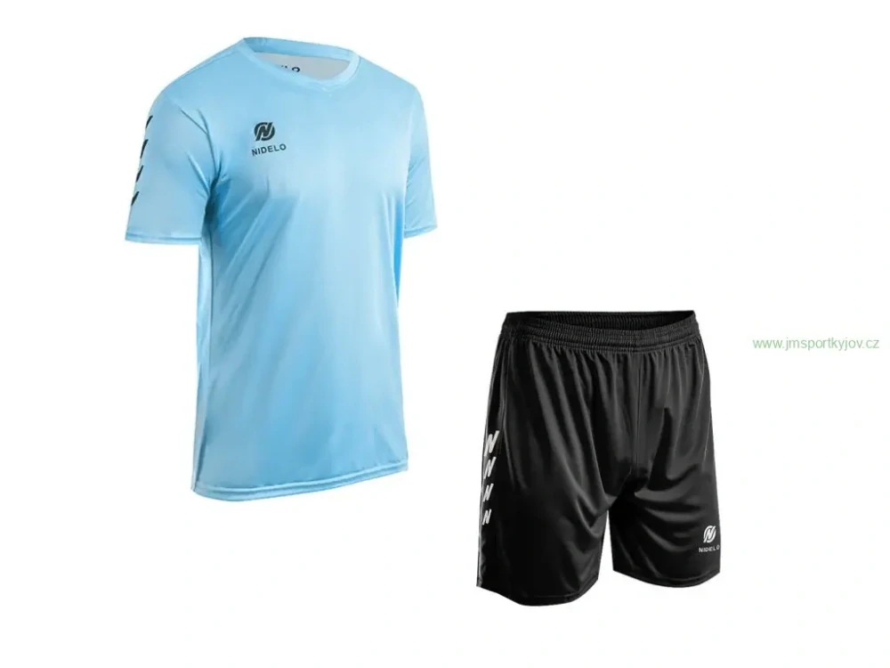 Hráčský set NIDELO Player Set Nantes světle modrá / černá