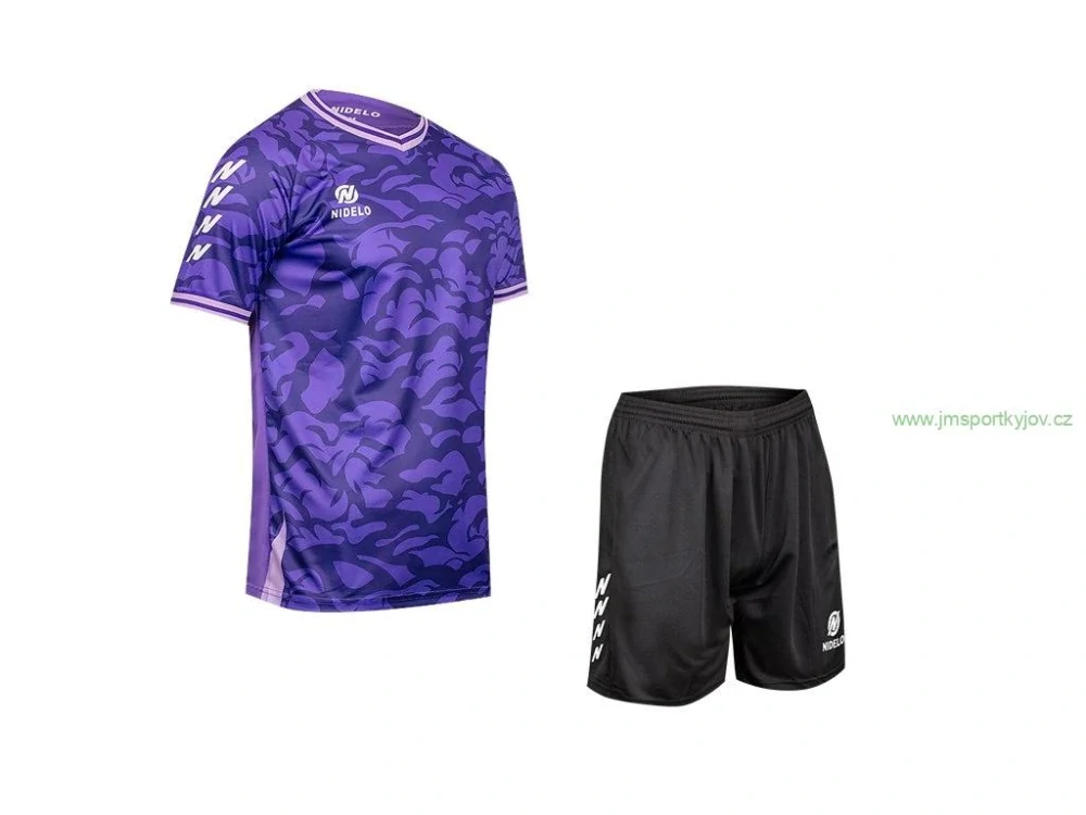 Hráčský set NIDELO Player Set Orleans fialová / černá