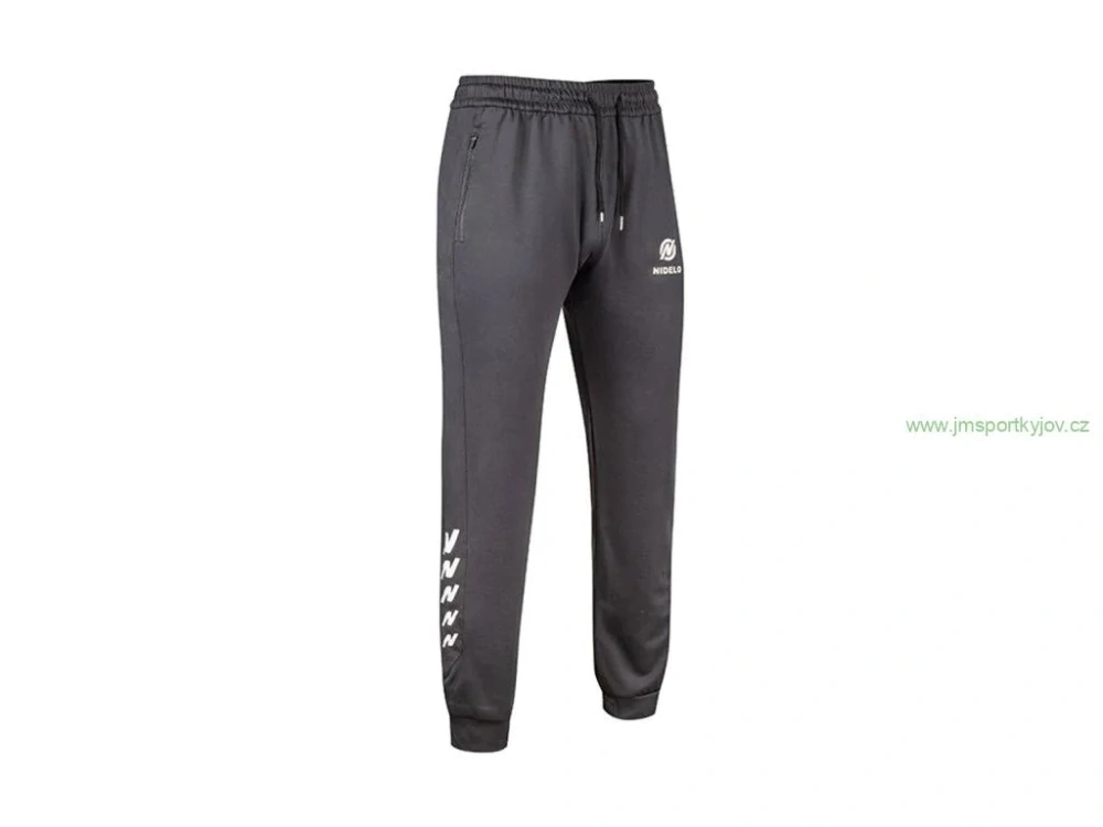 Sportovní tepláky NIDELO pants Quimper šedo černá