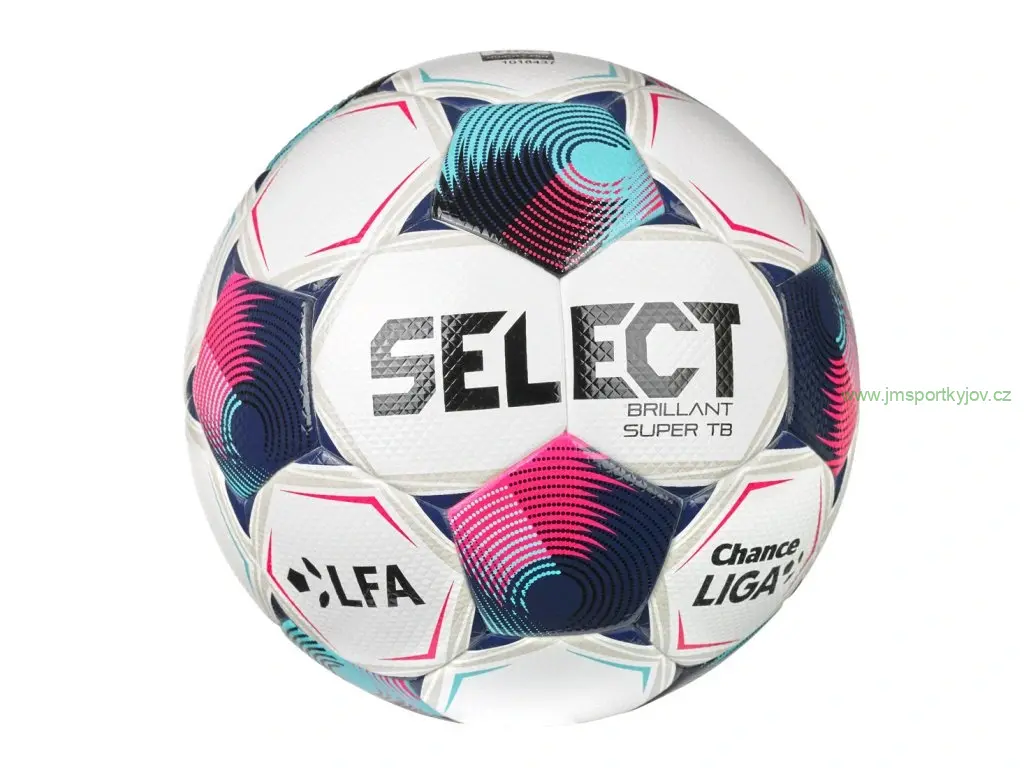 Fotbalový míč Select FB Brillant Super TB CZ Chance Liga 2026/27 bílo růžová