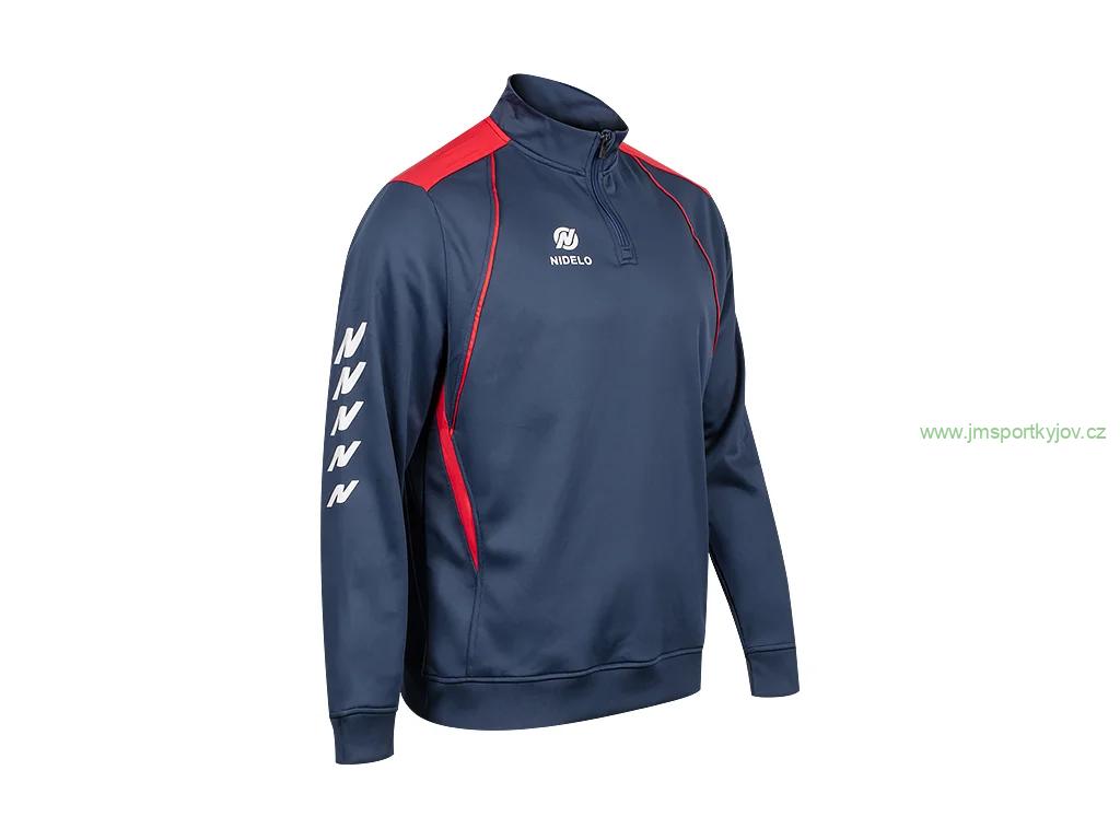 Tréninková mikina NIDELO Training 1/2 zip jacket Elliant tmavě modrá
