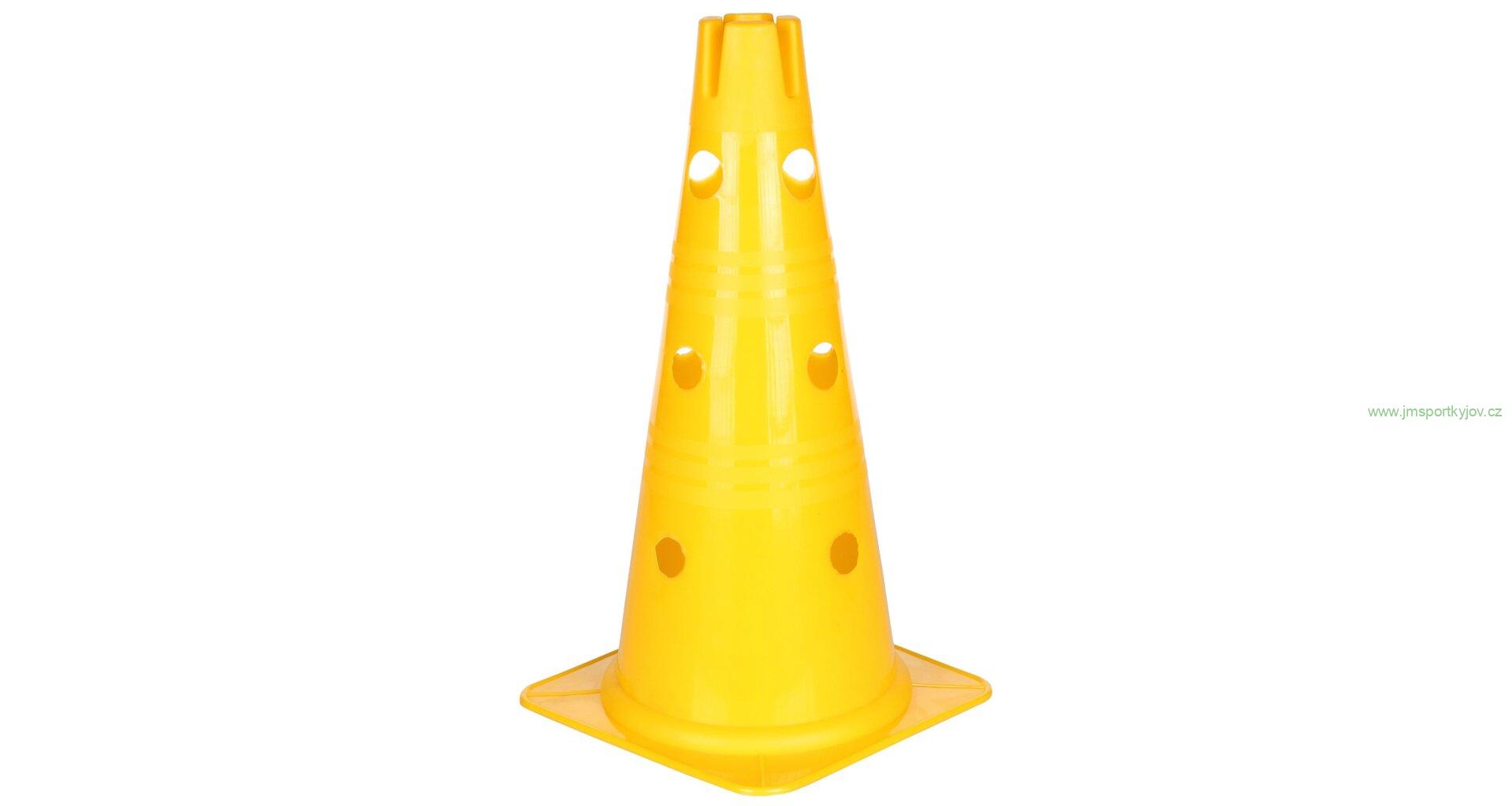 Vario kužel s otvory žlutá 38 cm