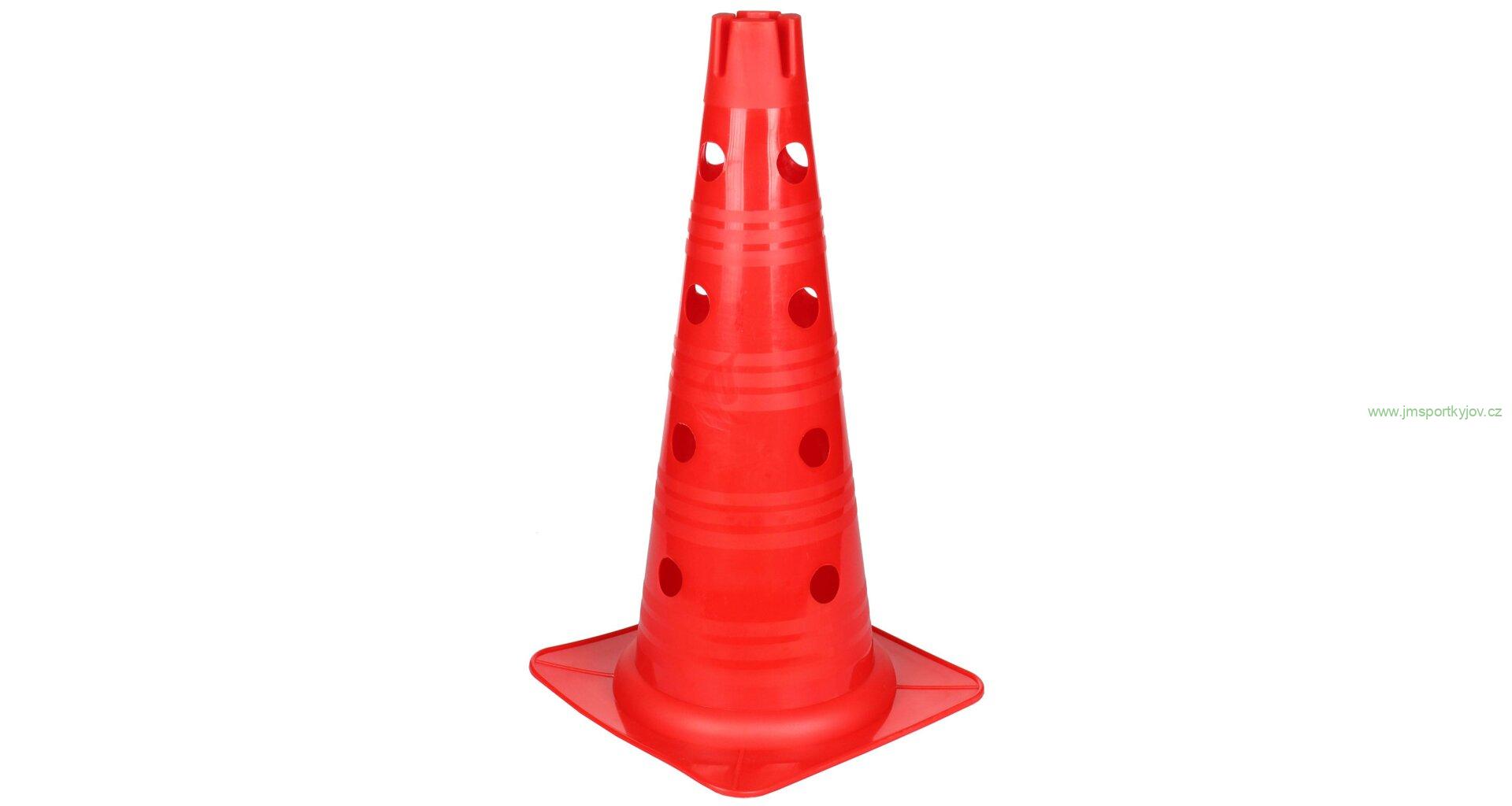 Vario kužel s otvory červená 46 cm