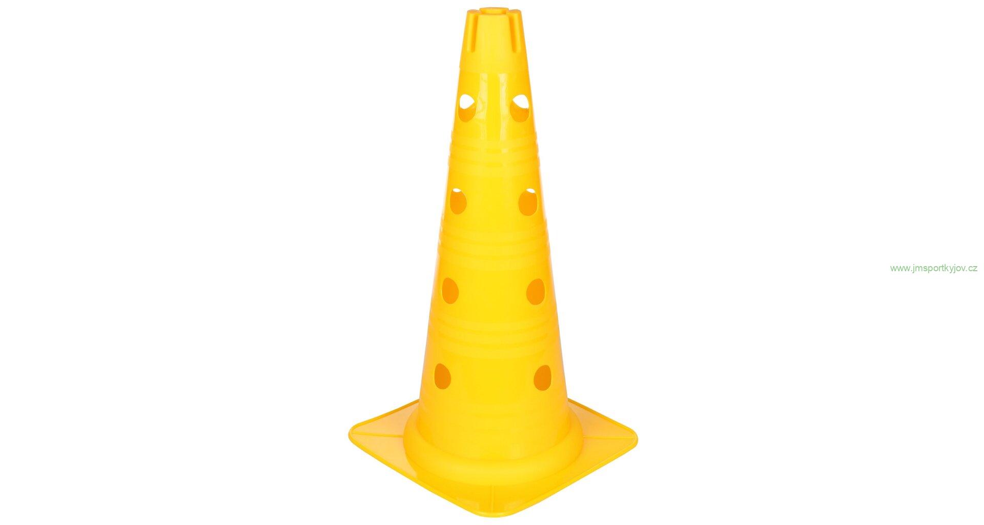 Vario kužel s otvory žlutá 46 cm