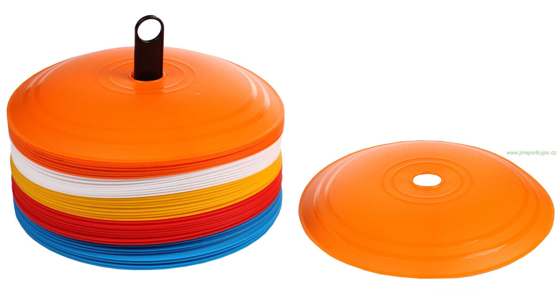 Flat Disc vytyčovací mety sada 5x8 ks mix barev