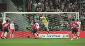 Fotbalová branková síť PP 3,5 mm, plástvová oka, hloubka 0,8 x 2,0 m