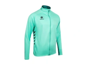Tréninková mikina NIDELO Training zip jacket 2.0 Nantes tyrkysová