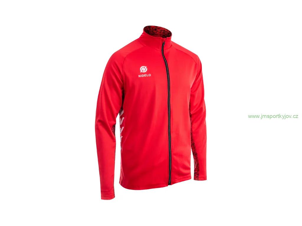  Tréninková mikina NIDELO Training zip jacket 3.0 Nantes červená 