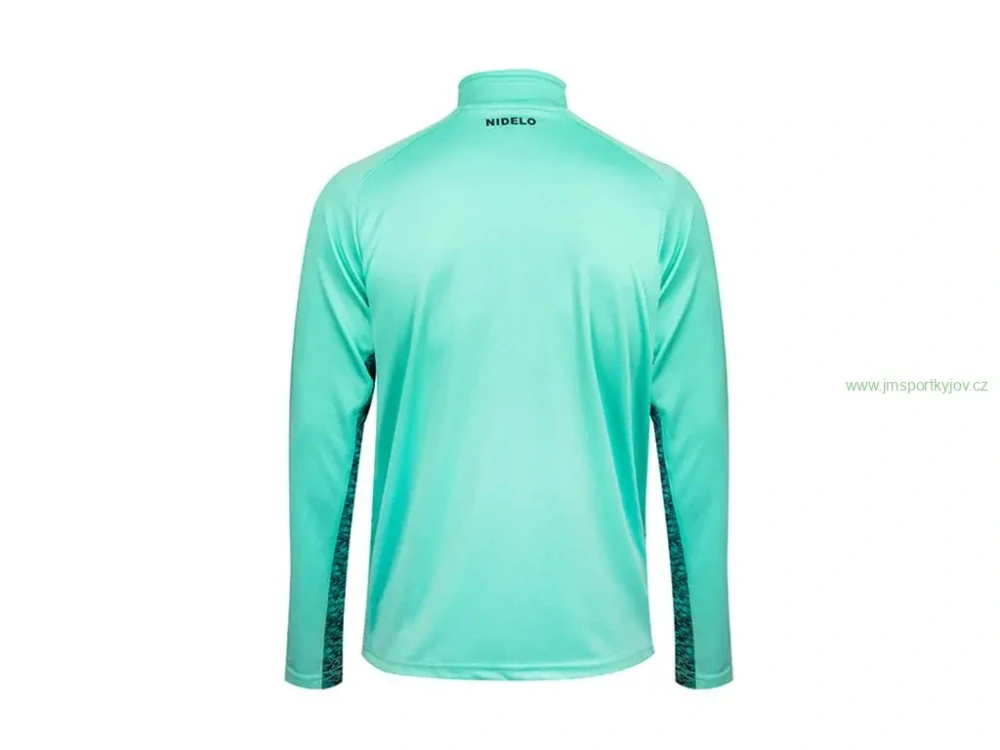 Tréninková mikina NIDELO Training zip jacket 2.0 Nantes tyrkysová