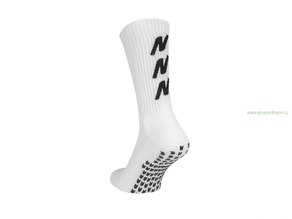 Fotbalové ponožky NIDELO sock Dynamic Grip bílá