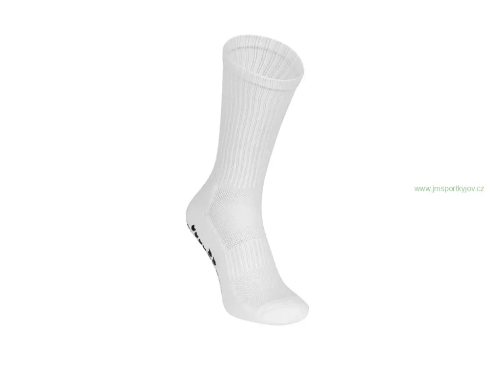 Fotbalové ponožky NIDELO sock Dynamic Grip bílá