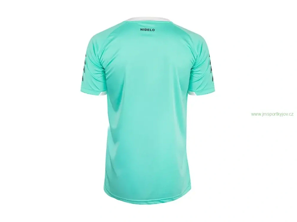 Hráčský dres NIDELO Player shirt S/S Brest tyrkysová