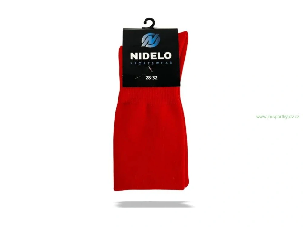 Fotbalové štulpny NIDELO football socks Optimal červená