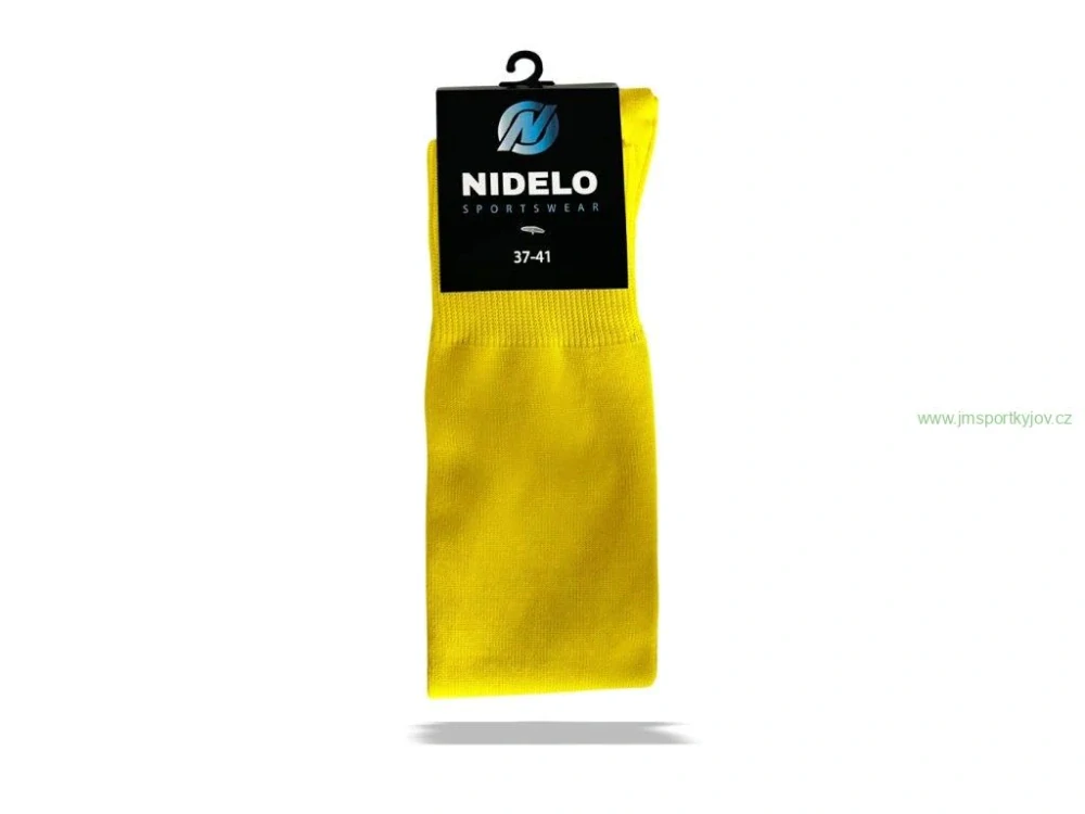 Fotbalové štulpny NIDELO football socks Optimal žlutá