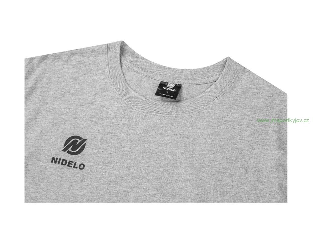Sportovní tričko NIDELO T-shirt Core line šedá