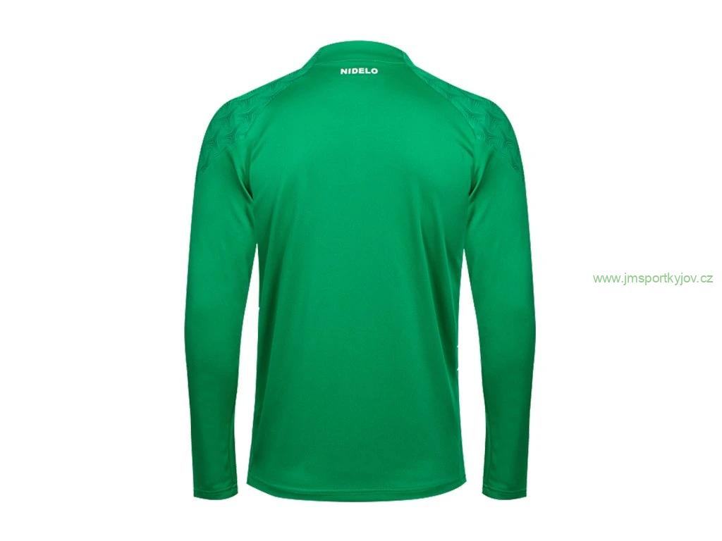 Tréninková mikina NIDELO Training 1/2 zip jacket Nantes tmavě zelená