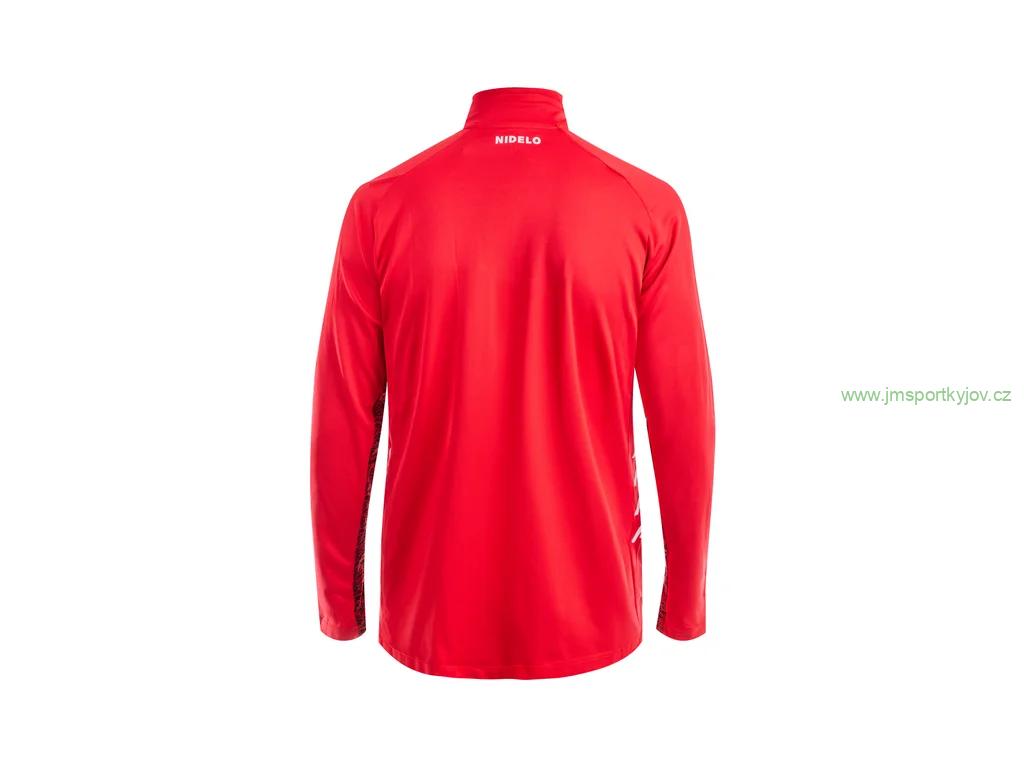  Tréninková mikina NIDELO Training zip jacket 3.0 Nantes červená 