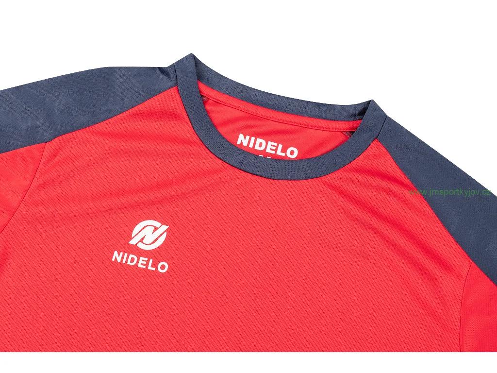 Hráčský dres NIDELO Training shirt S/S Elliant červená