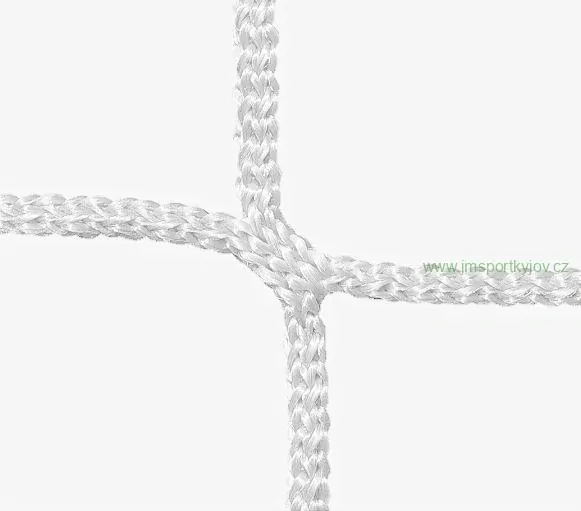 Fotbalová branková síť Junior PP 3,5 mm, plástvová oka, hloubka 1,0 x 1,0 m
