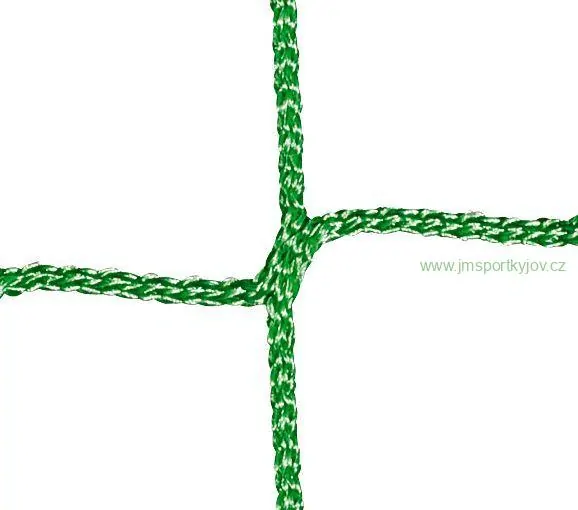 Fotbalová branková síť Junior PP 3 mm, hloubka 0,9 x 2,0 m