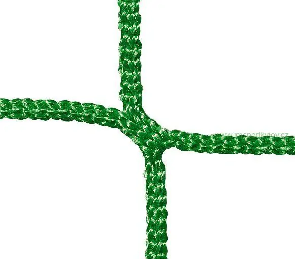 Fotbalová branková síť Junior PP 4 mm, hloubka 0,9 x 2,0 m