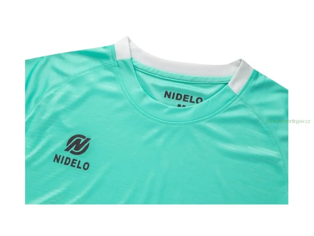 Hráčský dres NIDELO Player shirt S/S Brest tyrkysová