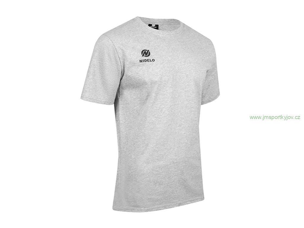 Sportovní tričko NIDELO T-shirt Core line šedá